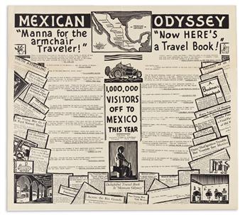 (TRAVEL.) Literary archive of author Heath Bowman, including his Mexican collaborations with artist Stirling Dickinson.